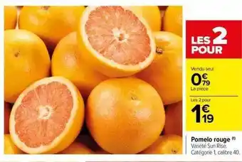 Carrefour Pomelo rouge offre