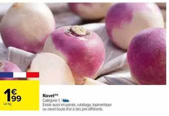 Carrefour Navet offre