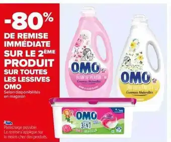 Carrefour Les lessives omo offre