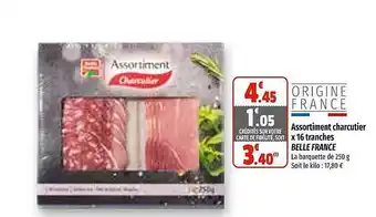 Coccimarket Assortiment charcutier x16 tranches belle france offre