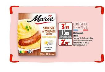 Coccimarket Plat cuisiné marie offre