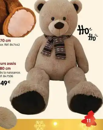 La Grande Récré Ours assis 80 cm offre