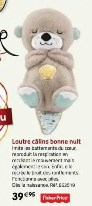 Loutre câlins bonne nuit fisher-price