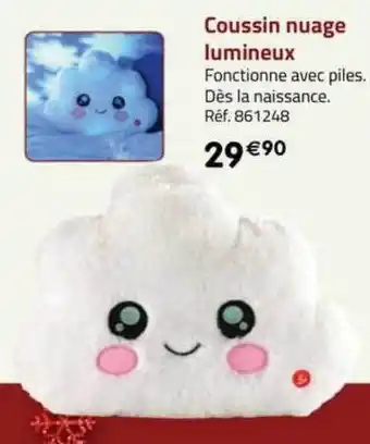 La Grande Récré Coussin nuage lumineux offre