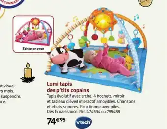 La Grande Récré Lumi tapis des p'tits copains vtech offre
