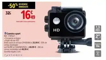 Carrefour Caméra sport storex offre