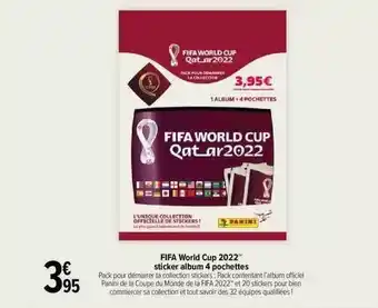 Fifa world cup 2022 sticker album 4 pochettes