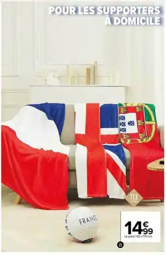 Carrefour Le plaid 130 x 170 cm offre