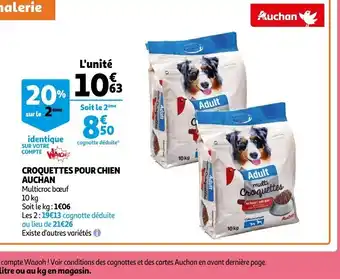 Auchan Croquettes Pour Chien Auchan offre