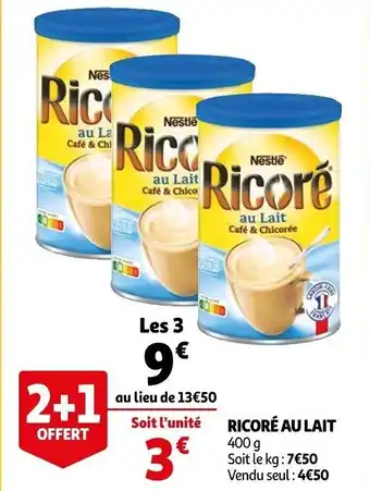 Auchan Ricoré Au Lait offre