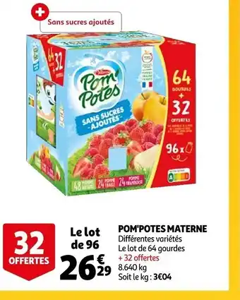 Auchan Pom Potes Materne offre