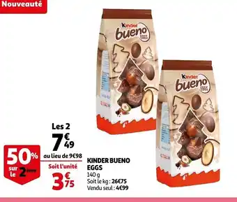Auchan Kinder Bueno Eggs offre
