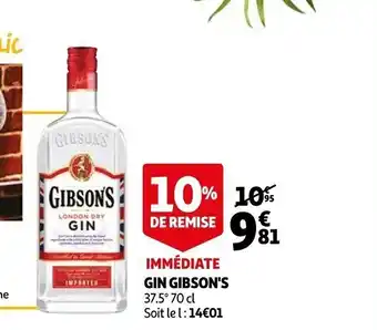 Auchan Gin Gibson's offre
