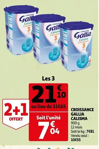 Auchan Croissance Gallia Calisma offre