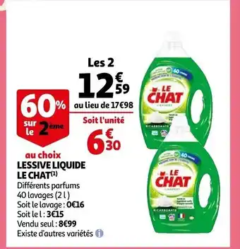 Auchan Lessuve Liquide Le Chat offre