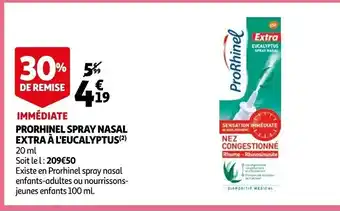 Auchan Prorhinel Spray Nasal Extra a l'Eucalyptus offre