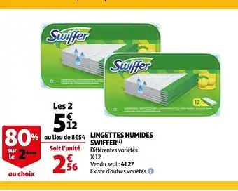 Auchan Lingettes Humides Swiffer offre