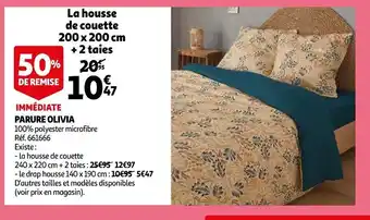 Auchan Parure Olivia offre