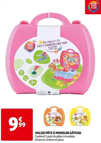 Auchan Supermarché One two fun valise pâte à modeler gâteau offre