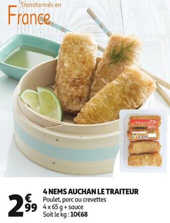 Auchan Supermarché Auchan 4 nems le traiteur offre