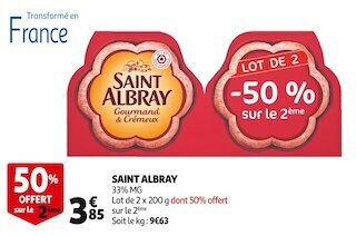 Auchan Supermarché Saint albray offre