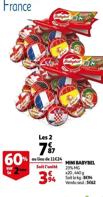 Auchan Babybel mini babybel offre
