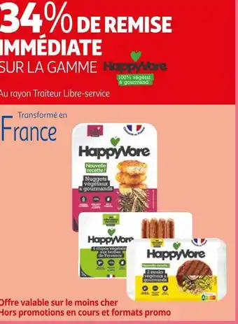 Happyvore 34% de remise immédiate sur la gamme happyvore
