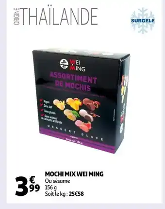Auchan Wei ming mochi mix offre