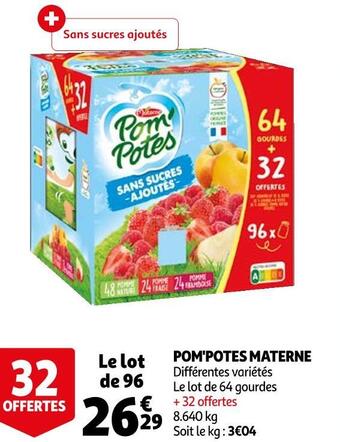 Auchan Materne pom'potes offre