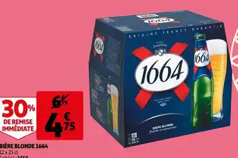 Auchan 1664 bière blonde offre