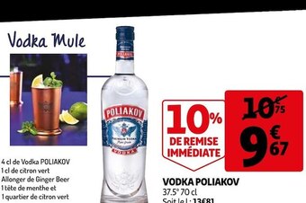 Auchan Poliakov vodka offre