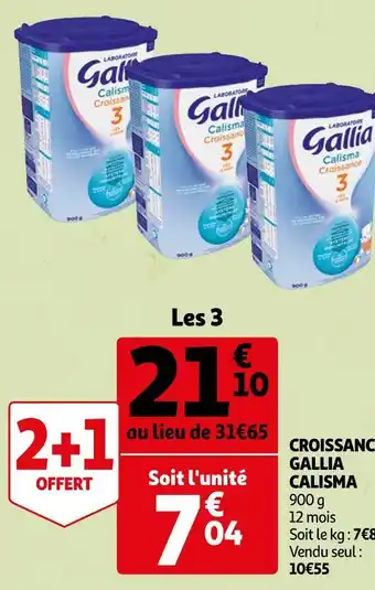 Auchan Gallia croissance calisma offre