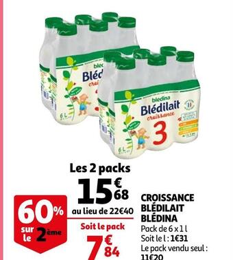 Auchan Blédina croissance blédilait offre