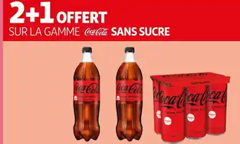 Auchan Coca-cola 2+1 offert sur la gamme coca-cola sans sucre offre