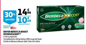 Auchan Berocca bayer berocca boost effervescent offre