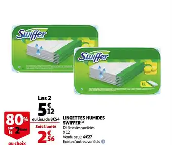 Auchan Swiffer lingettes humides offre