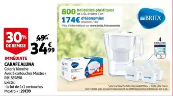 Auchan Brita carafe aluna offre