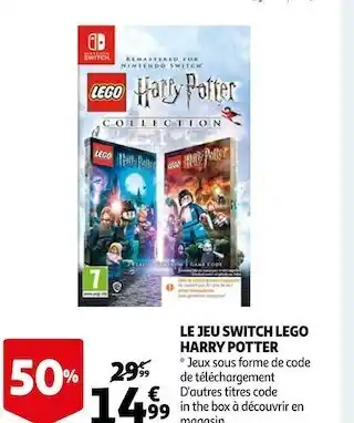 Auchan Nintendo / lego / harry potter le jeu switch offre
