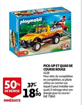 Auchan Pick Up Et Quad de Course Rouge offre