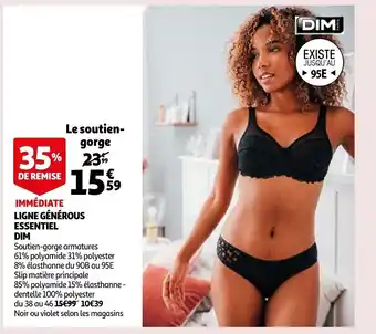 Auchan Ligne Generous Essentiel Dim offre