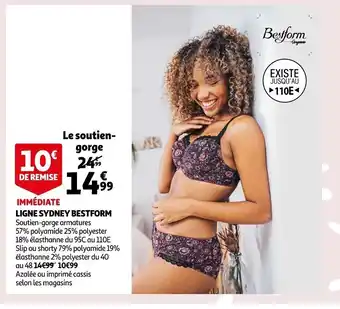 Auchan Ligne Sydney Bestform offre