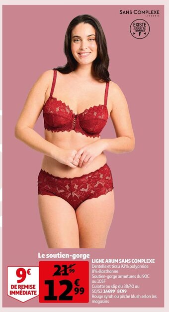 Auchan Ligne Arum Sans Complexe offre