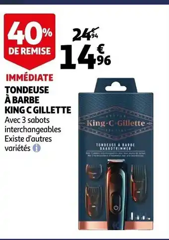 Auchan Tondeuse A Barbe King C Gillette offre
