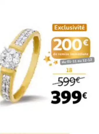 Auchan Bague or 750 millièmes offre