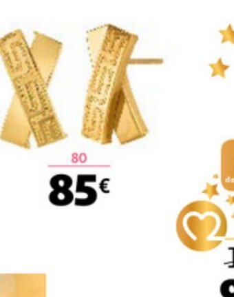 Boucles d'Oreilles or 375 Millièmes