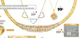 Auchan Collier 3 ors 750 Millièmes 45cm offre