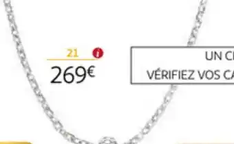 Auchan Chaine or Blanc 750 Millièmes offre