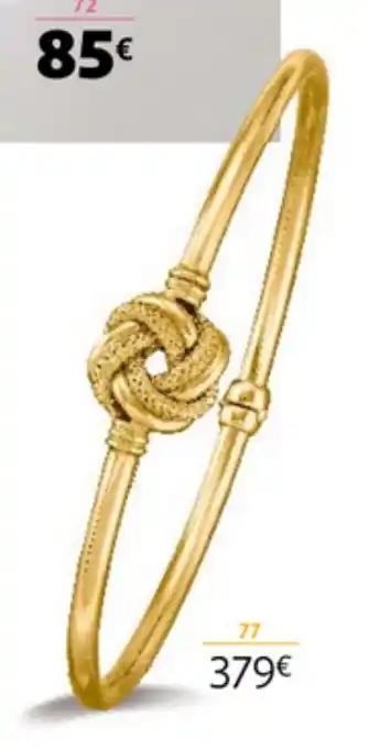 Auchan Bracelet Jonc or 750 Millièmes offre