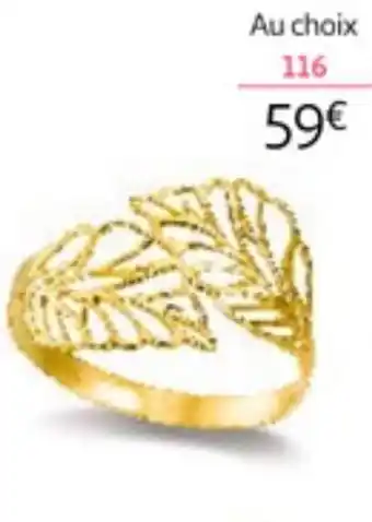 Auchan Bague ou Boucles d'Oreilles Or 375 Millièmes offre