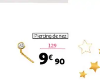 Auchan Piercing de Nez or 375 Millièmes offre